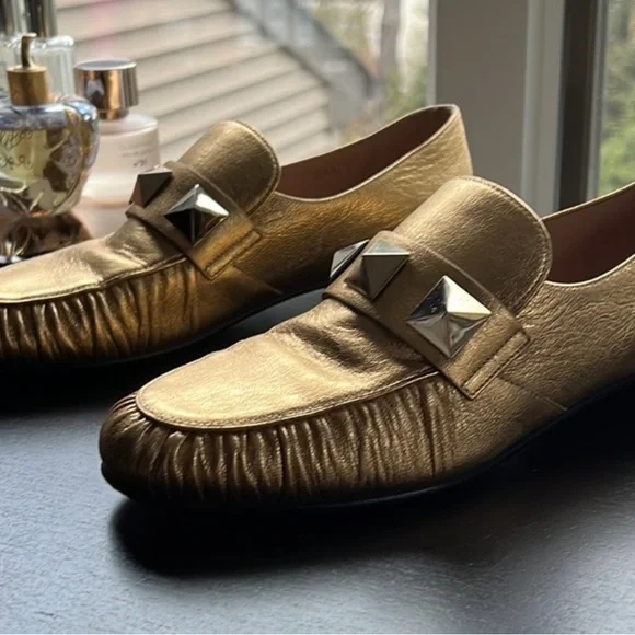 Valentino, Flats, Gold, 38.5